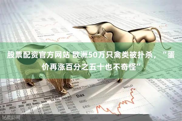 股票配资官方网站 欧洲50万只禽类被扑杀，“蛋价再涨百分之五十也不奇怪”